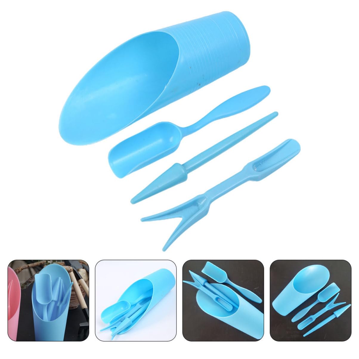 Gardening Tools Wholesale - 4pcs/set, Plastic Durable Bucket shovel Potted