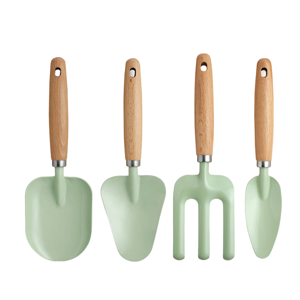 Gardening Tools For 6 Year Old - 4 Pcs Gardening Tools With Wooden