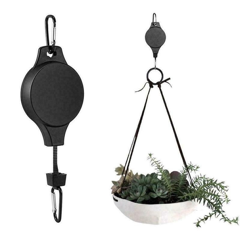 Gardening Tools Basket - 1PC Retractable Hanging Hook Adjustable Lift