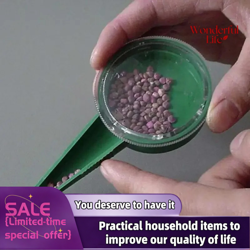 Grass Seed Spreader - 1Pcs Multifunction Seed Sower File Adjustable