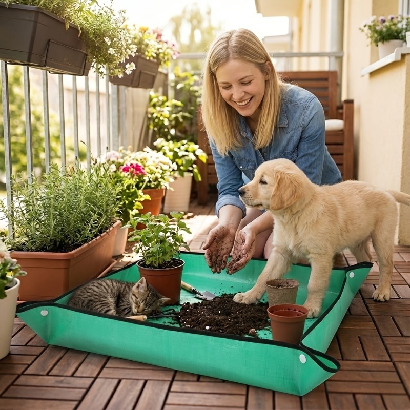 Gardening Tools Basket - Home Gardening Mats, Tools for Changing