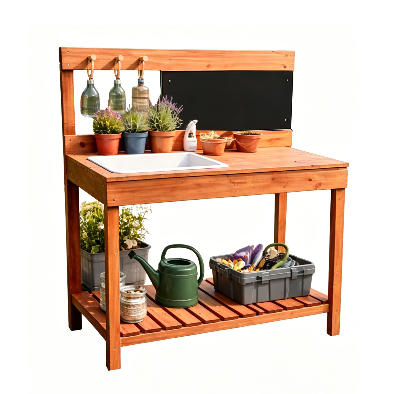 Gardening Tools Kids - Wooden Potting Benches For Children Outdoor