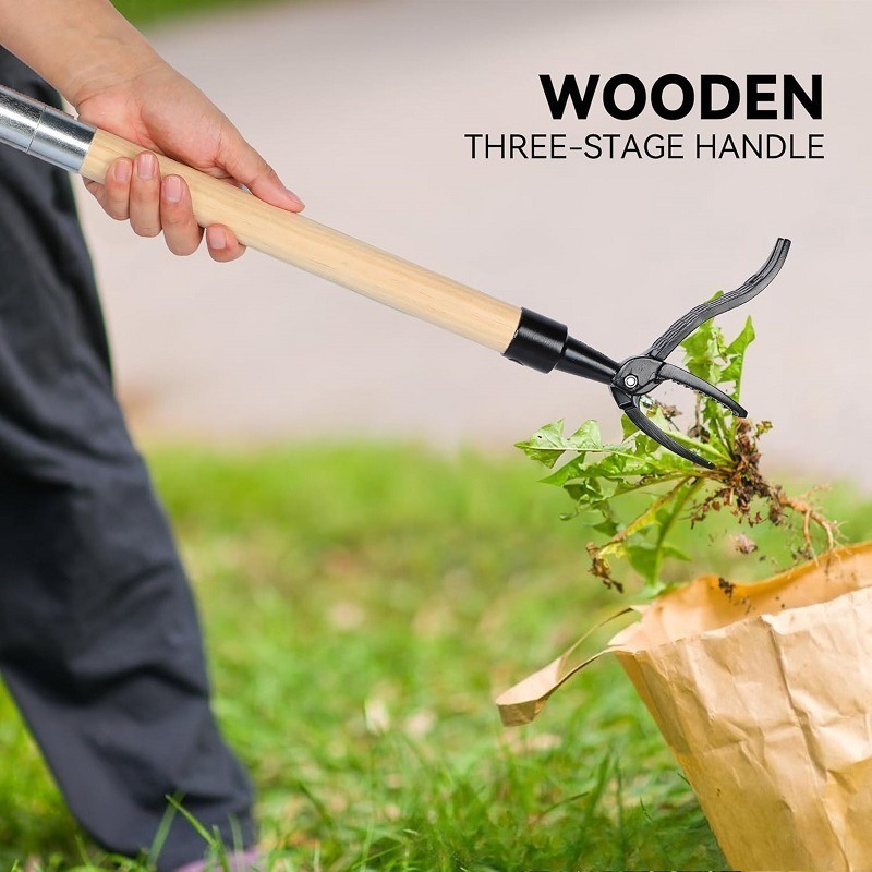 Grass Seed Spreader - Standing Weed Puller Tool - Adjustable