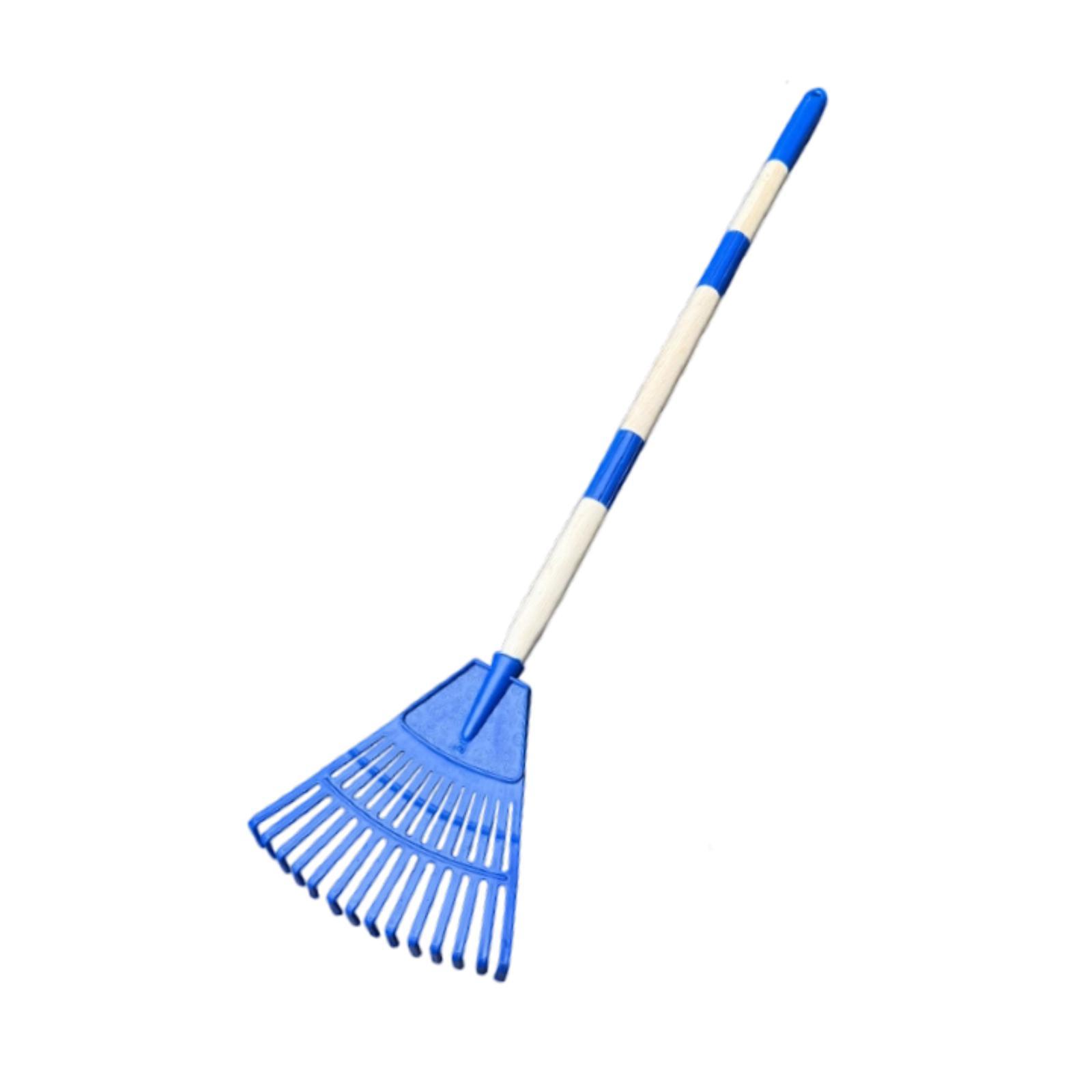 Gardening Tools For 6 Year Old - Small Leaf Rake 3 Sections Steel