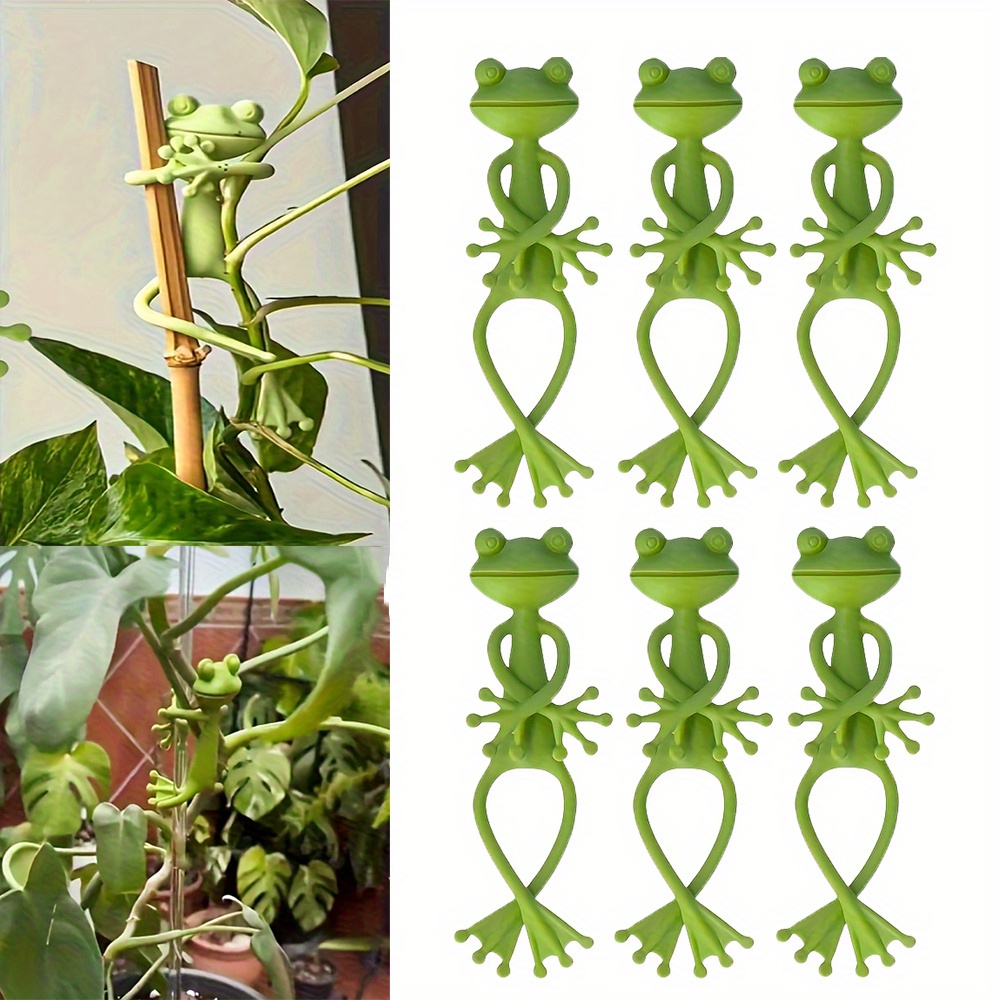 Gardening Tools Kids - 6pcs Frog Shaped Plant Tie Reusable