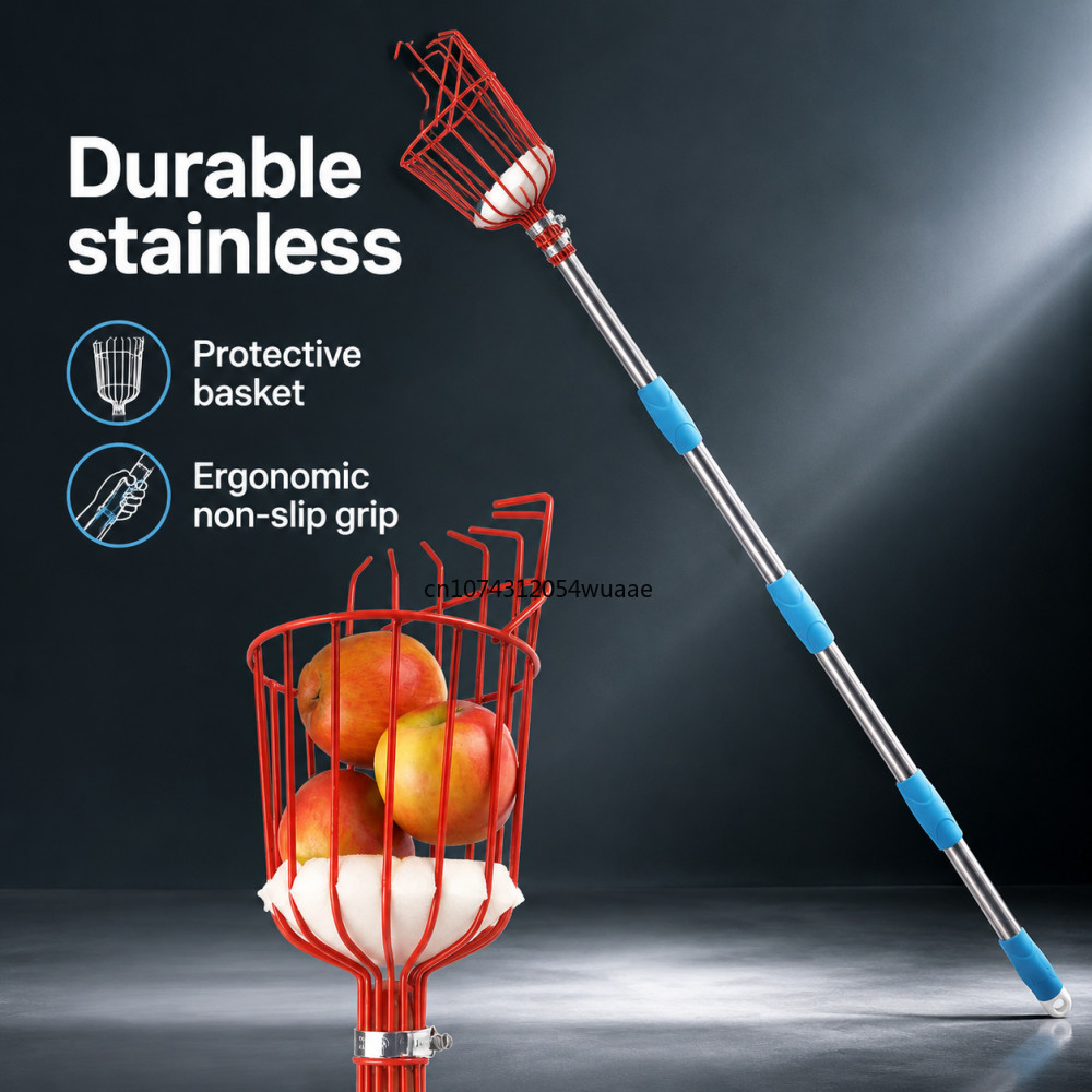 Gardening Tools Basket - 1Set Fruit Picker, Adjustable Depth Basket,