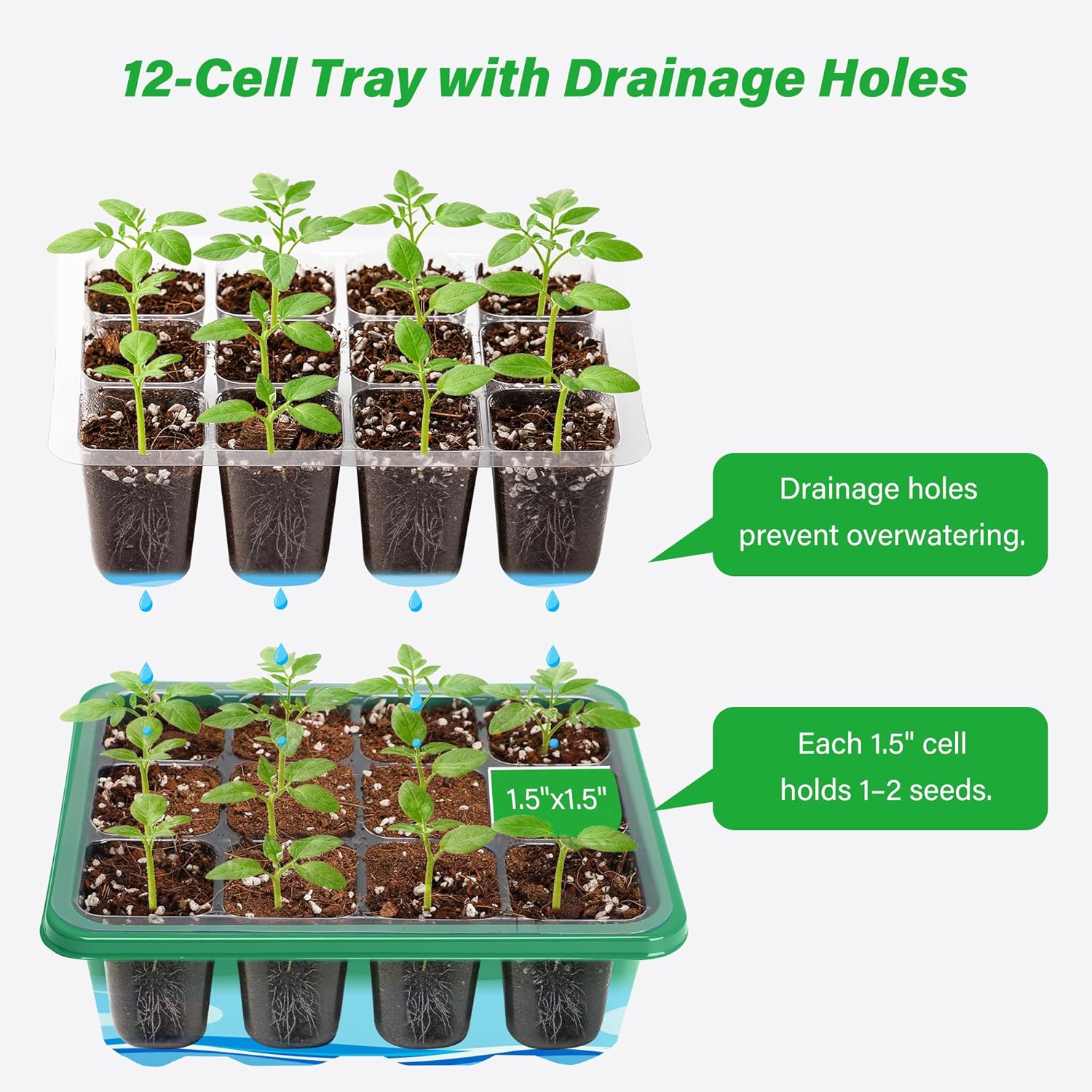 Seed Starter Kit with Adjustab - đánh giá và giá Propagation Tray Dome