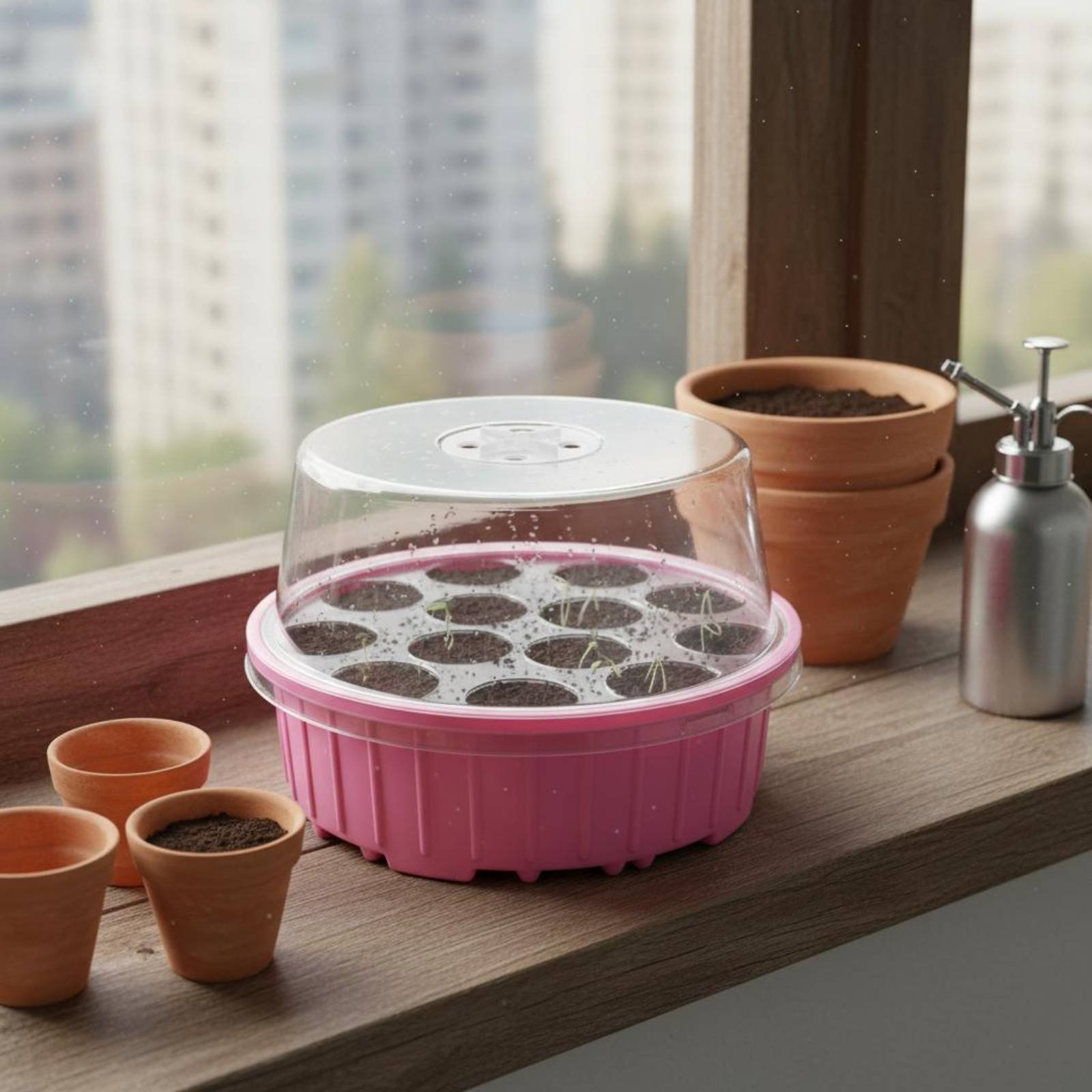 3 Pieces 13-Hole Seed Tray Moi - đánh giá và giá Propagation Tray Dome