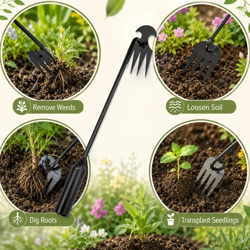 2 in 1 Garden Rake Manual Seed - đánh giá và giá Gardening Tools To Remove Grass