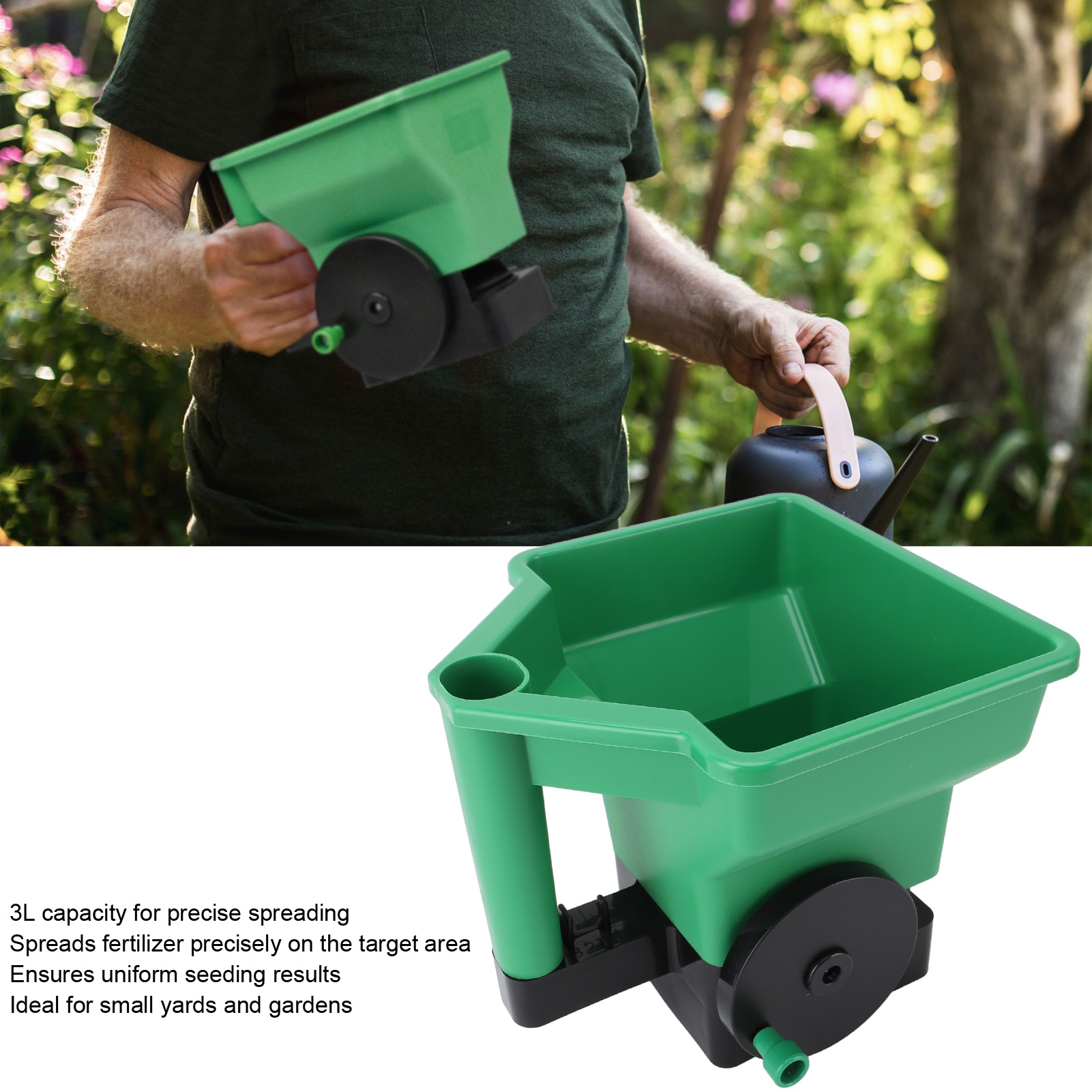 Lawn Spreader Hand Spreader 3L - đánh giá và giá Grass Seed Spreader