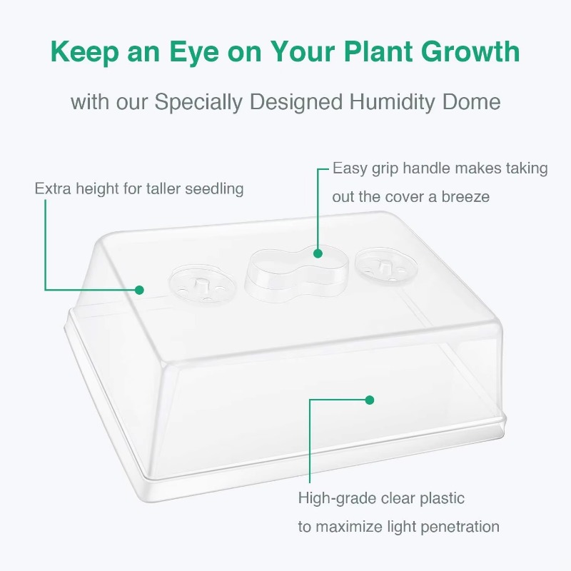 5-Inch plastic humidity dome f - đánh giá và giá Propagation Tray Dome