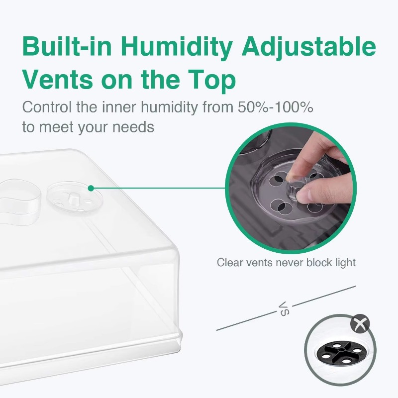5-Inch plastic humidity dome f - đánh giá và giá Propagation Tray Dome