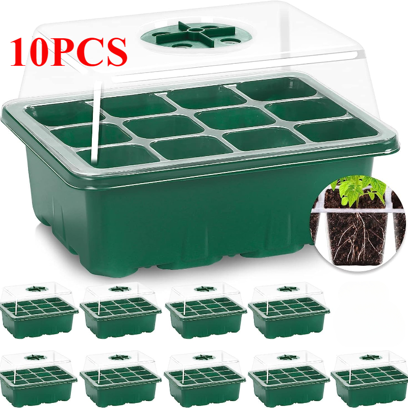 10PCS Seedling Trays Seed Star - đánh giá và giá Propagation Tray Dome