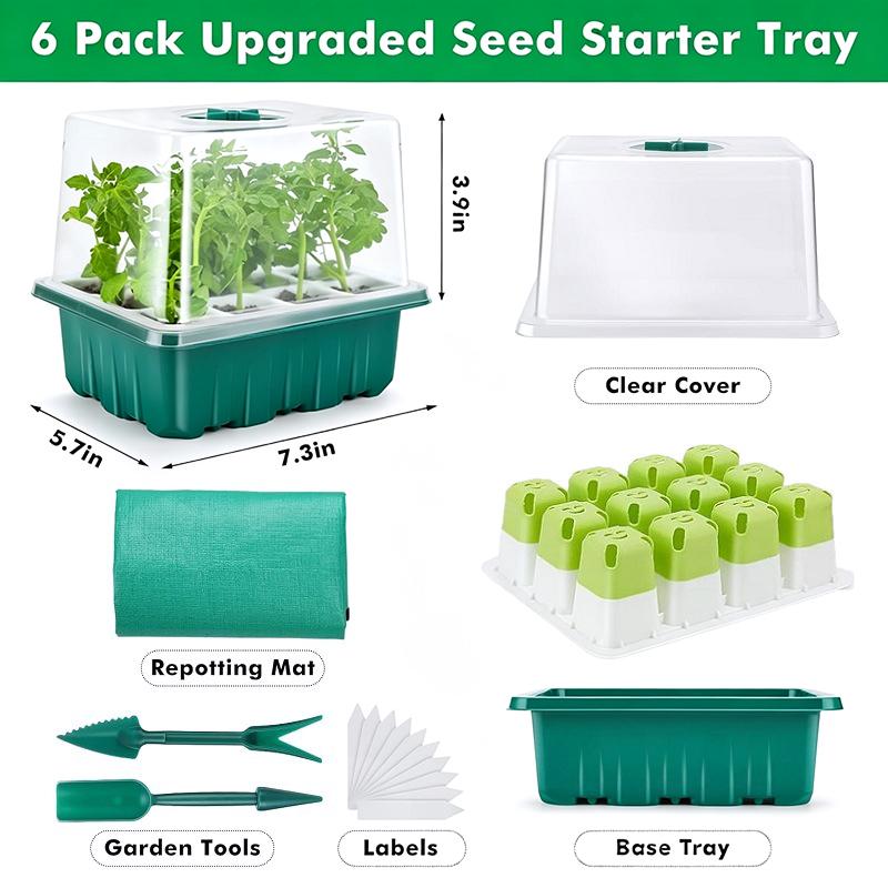1Set Seed Starter Tray Mini Gr - đánh giá và giá Propagation Tray Dome