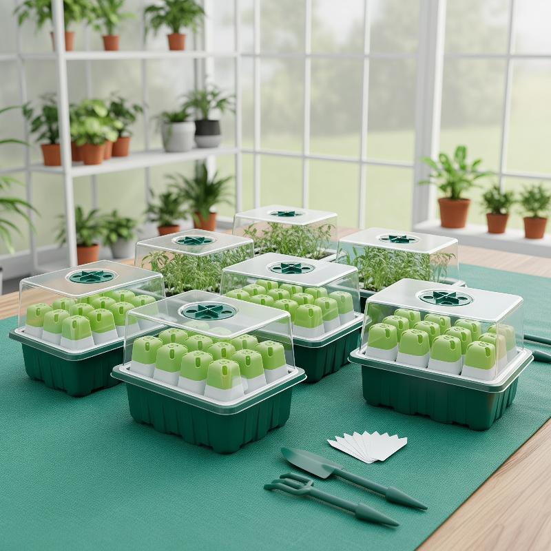 1Set Seed Starter Tray Mini Gr - đánh giá và giá Propagation Tray Dome