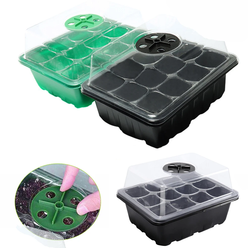 12 Holes Seed Starter Tray wit - đánh giá và giá Propagation Tray Dome