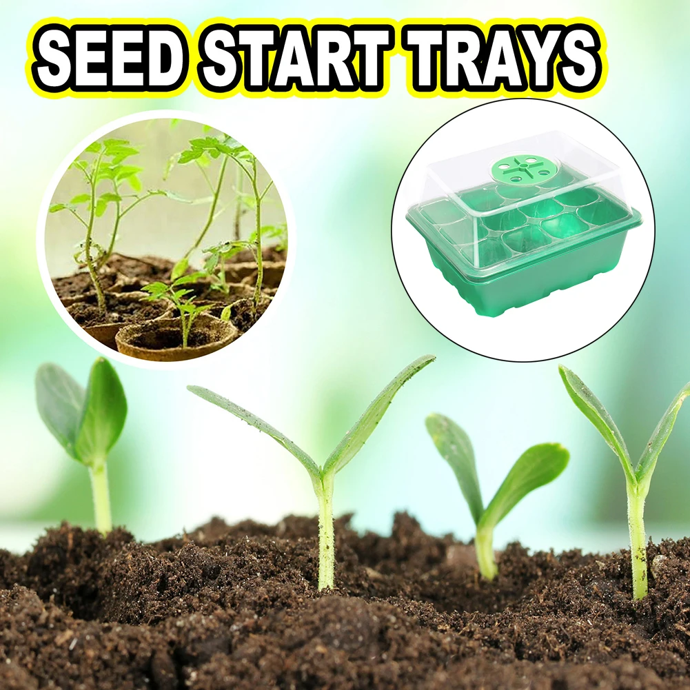 12 Holes Seed Starter Tray wit - đánh giá và giá Propagation Tray Dome