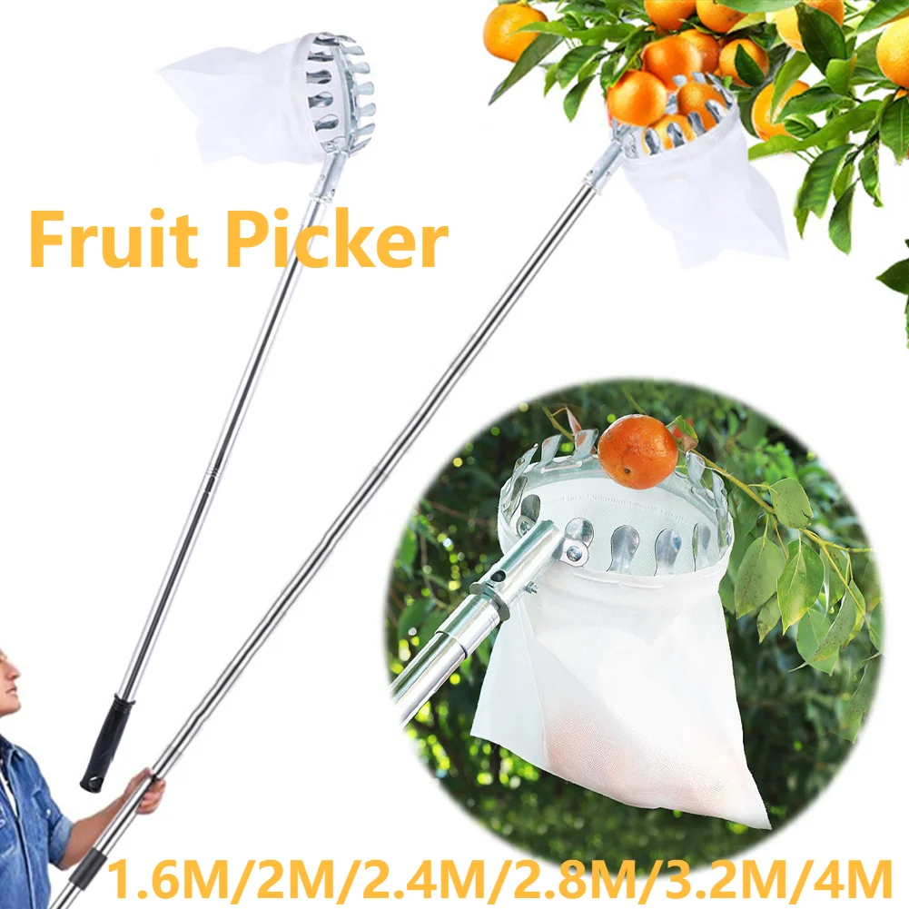 1.6-4M Fruit Picker Tool Metal - đánh giá và giá Gardening Tools Basket