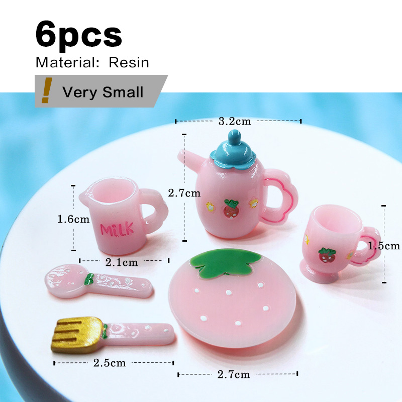 Pink Tea Set Miniature Figurin - đánh giá và giá Gardening Tools Wholesale