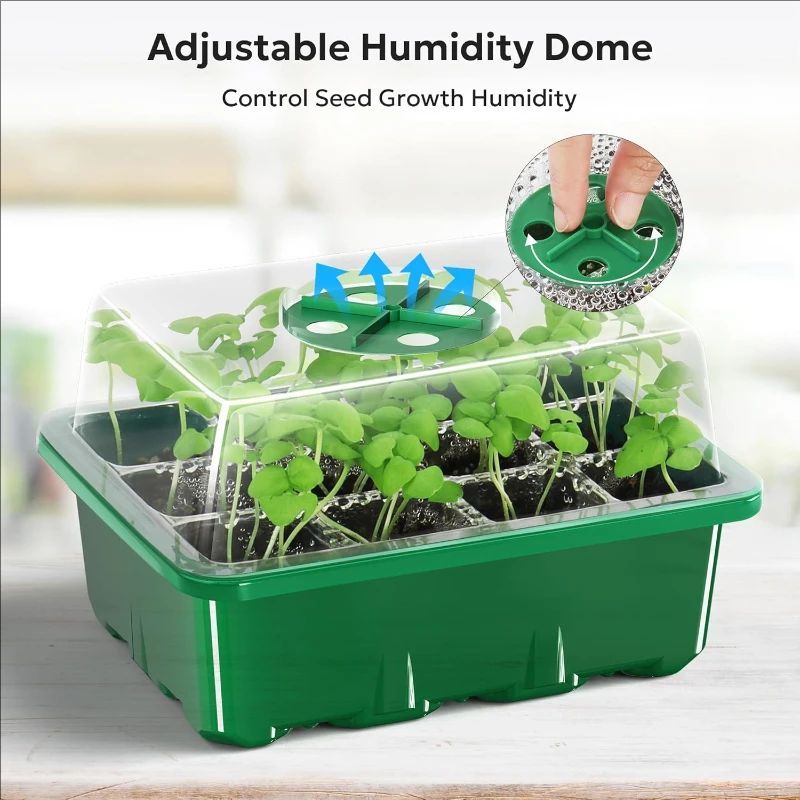 10pcs/5pcs Seedling Trays Seed - đánh giá và giá Propagation Tray Dome