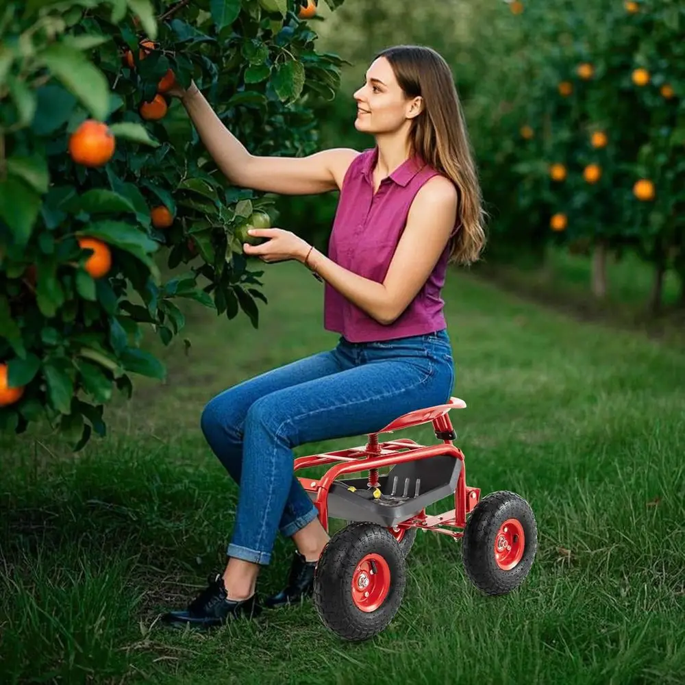 Adjustable Garden Cart with Sw - đánh giá và giá Gardening Tools Basket