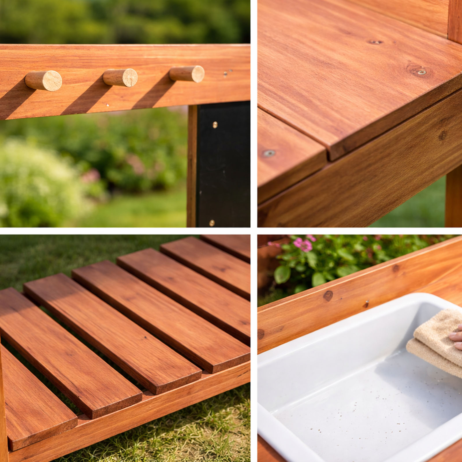 Wooden Potting Benches For Chi - đánh giá và giá Gardening Tools Kids