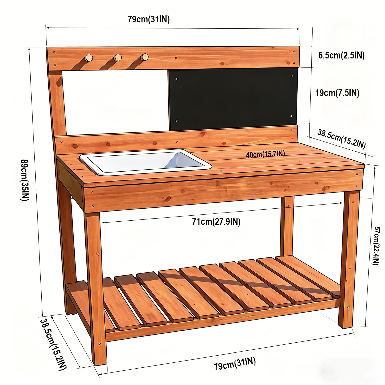 Wooden Potting Benches For Chi - đánh giá và giá Gardening Tools Kids