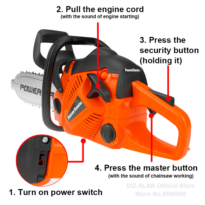 Electric Toy Chainsaw Kids Toy - đánh giá và giá Gardening Tools For 6 Year Old