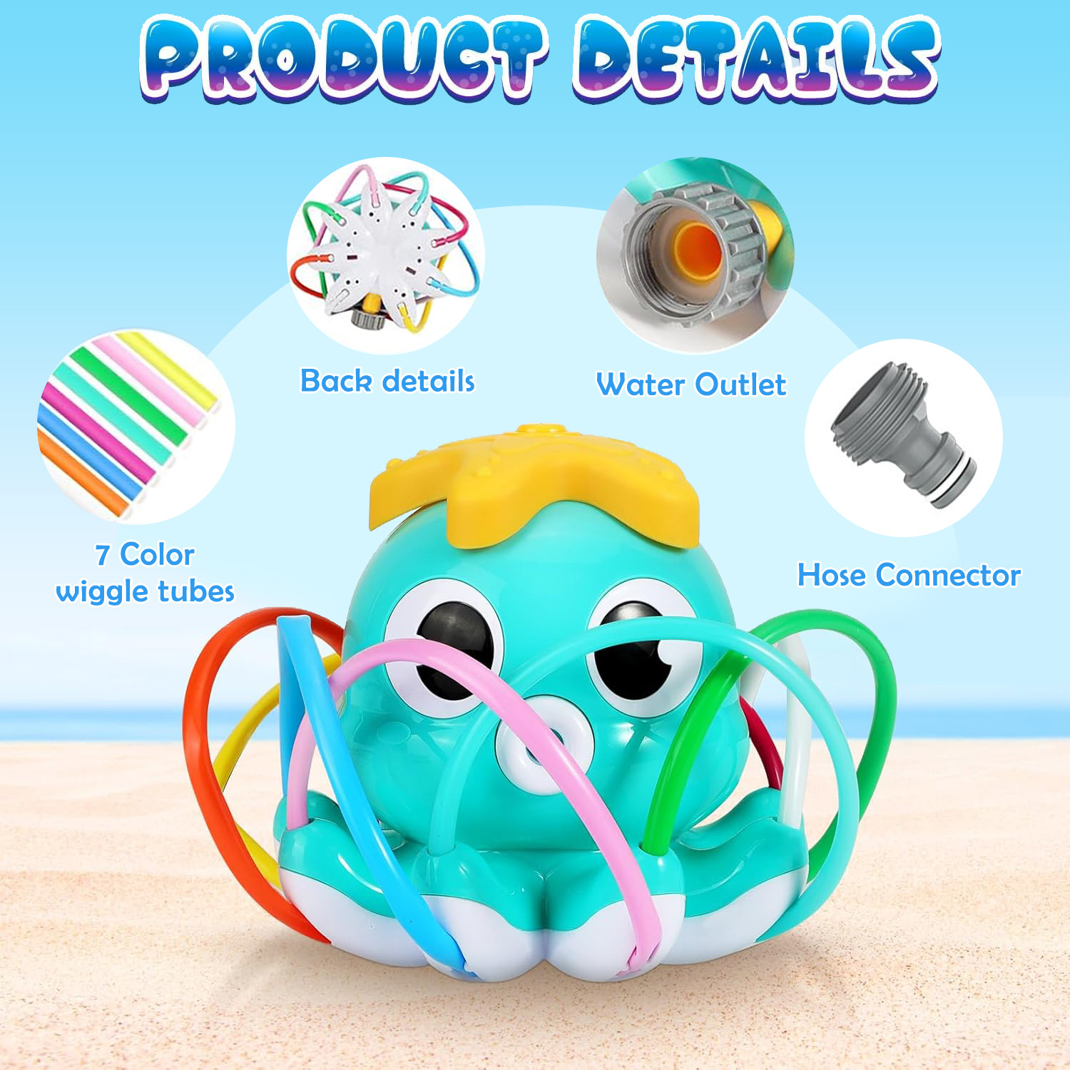 Octopus Sprinkler Water Spray  - đánh giá và giá Gardening Tools Kids