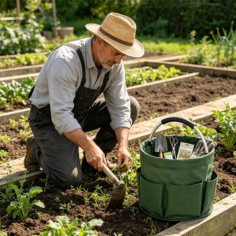 Large Capacity Multi Pocket St - đánh giá và giá Gardening Tools Basket