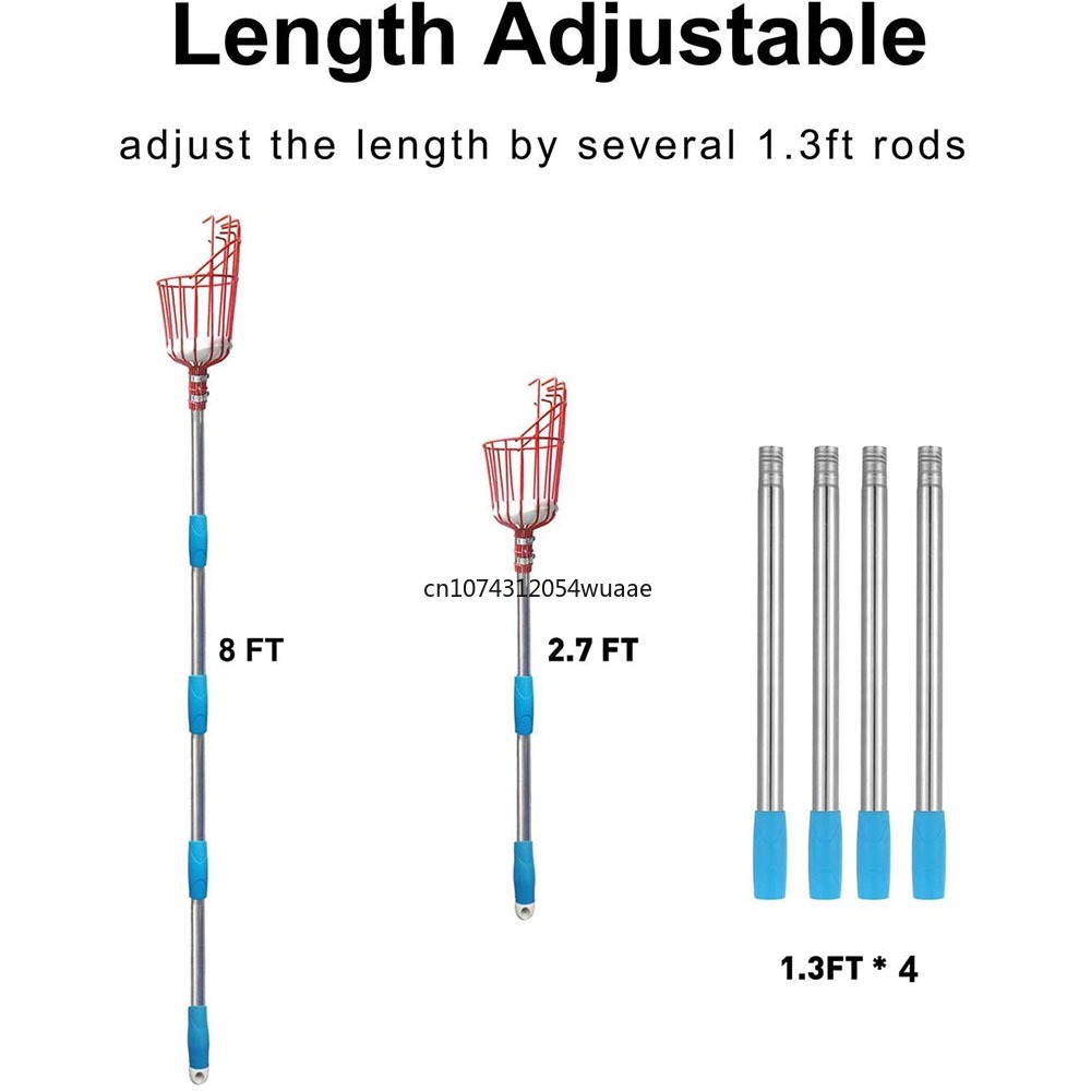 1Set  Fruit Picker, Adjustable - đánh giá và giá Gardening Tools Basket